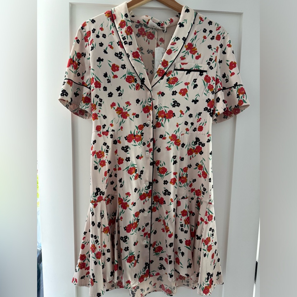 A.L.C. Ruthie Floral Silk Dress Sz4, NWT
